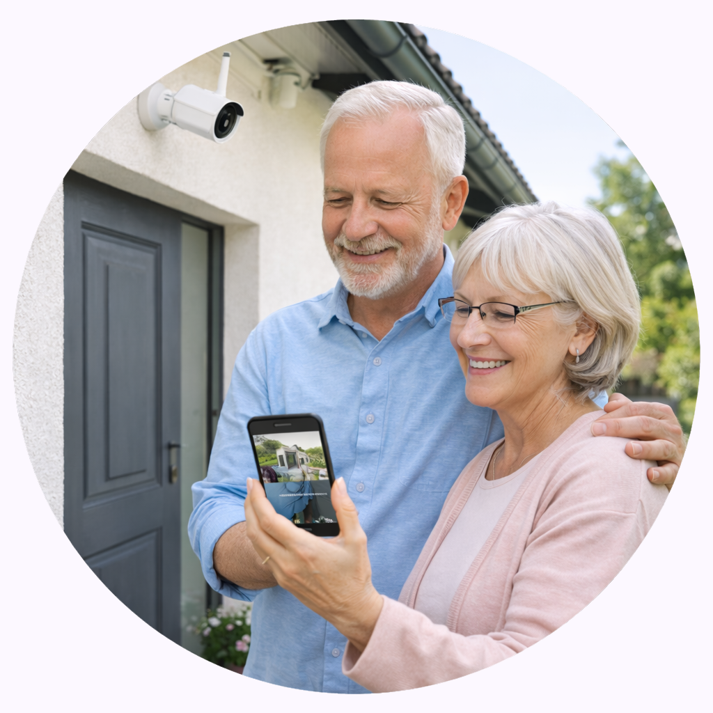 Smartphone & Sicherheitskameras